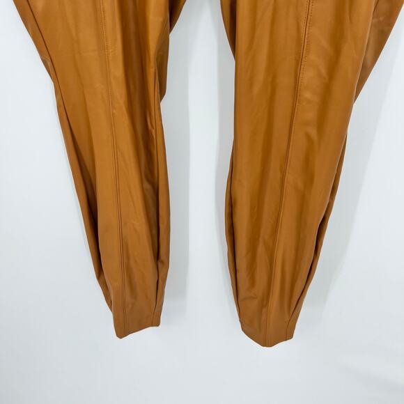 NEW Lane Bryant plus size pull on Faux Leather Leggings in Cathay spice Size 16 - Picture 8 of 9